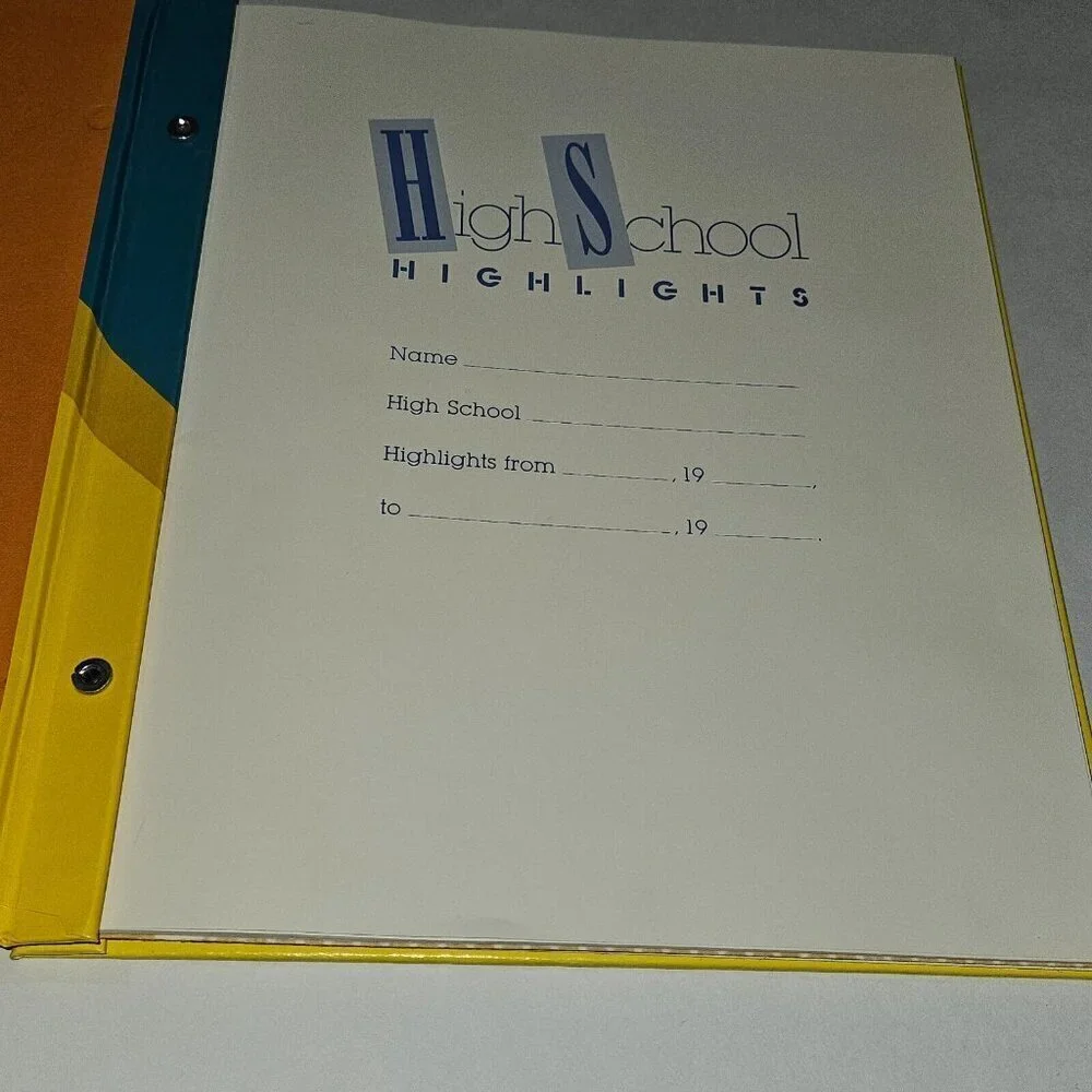 VTG Hallmark High School 19xxs Scrapbook Photo Album Combo Reunion NEVER USED